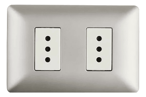 ENCHUFE DOBLE EMB. ARMADO 10A STANFORD CHAMPAGNE