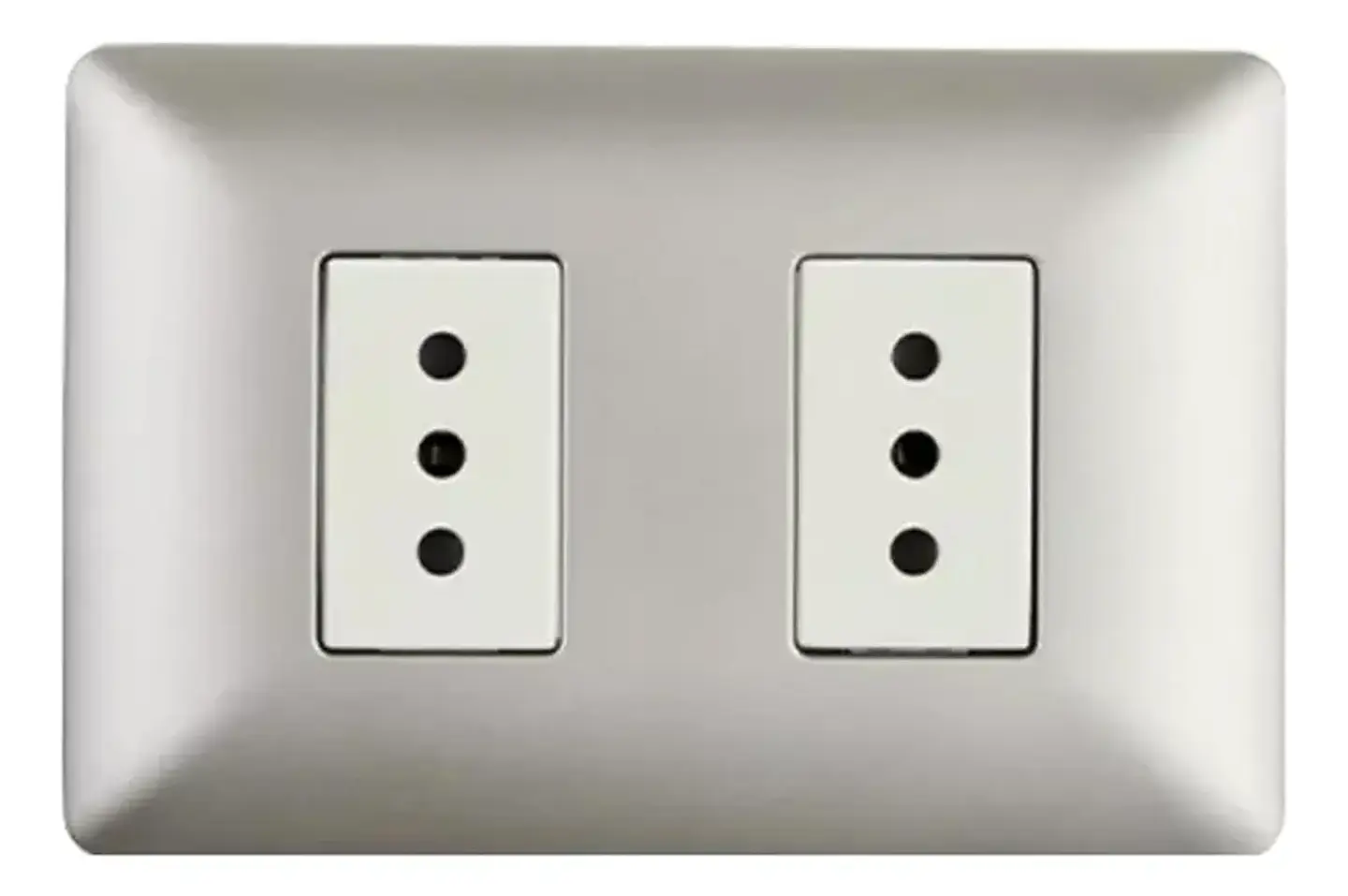 ENCHUFE DOBLE EMB. ARMADO 10A STANFORD CHAMPAGNE 1