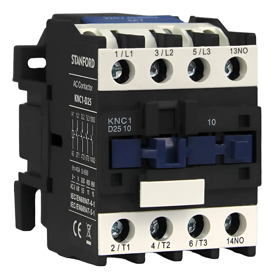 CONTACTOR 25A 1NO IP20 KNC1-D25 STANFORD ELECTRIC 1