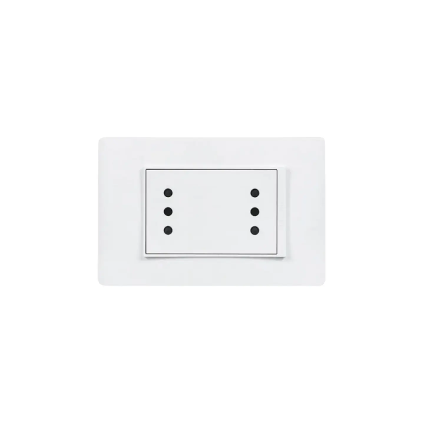ENCHUFE DUPLEX EMBUTIDO ARMADO 10A LUZICA BLANCO 1