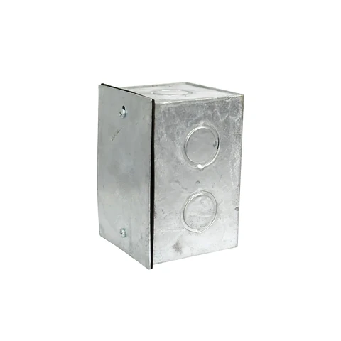 CAJA A-01 100 X 65 X 65 MM 6 PERF.GALVANIZADA C/TAPA 