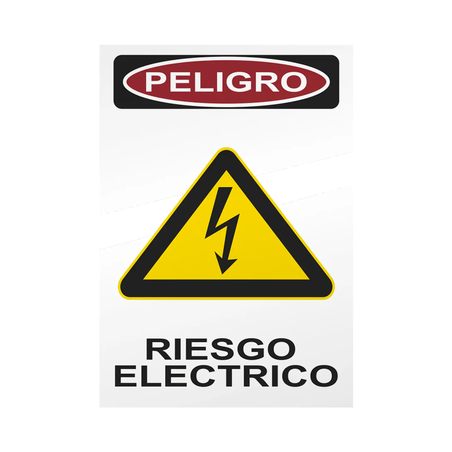 STICKER RIESGO ELECTRICO CHICO MEC 1