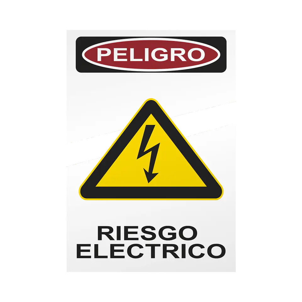 STICKER RIESGO ELECTRICO CHICO MEC 1