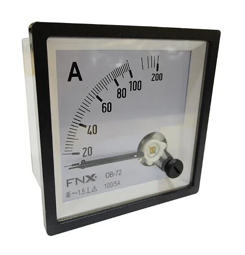 AMPERIMETRO PANEL ANALOGO 72X72 0-100(V)1PCS FNX