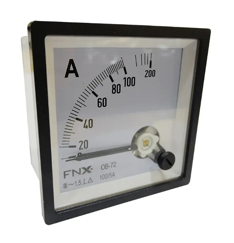 AMPERIMETRO PANEL ANALOGO 72X72 0-100(V)1PCS FNX 1