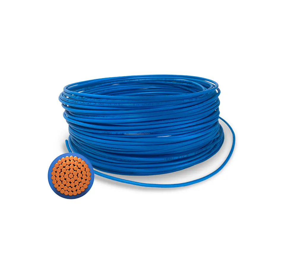 CABLE LIBRE DE HALOGENOS H07Z1-K 4MM2 ROLLO 100MTS AZUL 1
