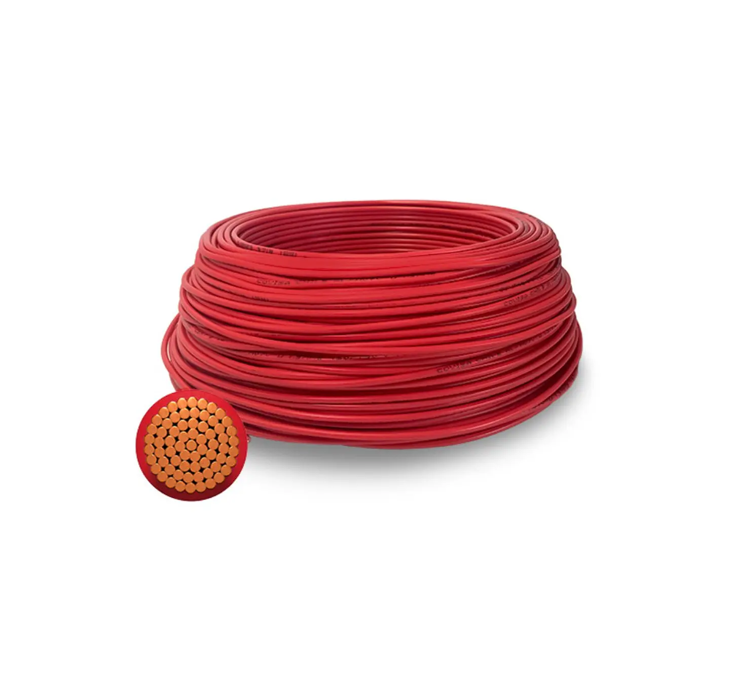 CABLE LIBRE DE HALOGENOS H07Z1-K 4MM2 ROLLO 100MTS ROJO 1