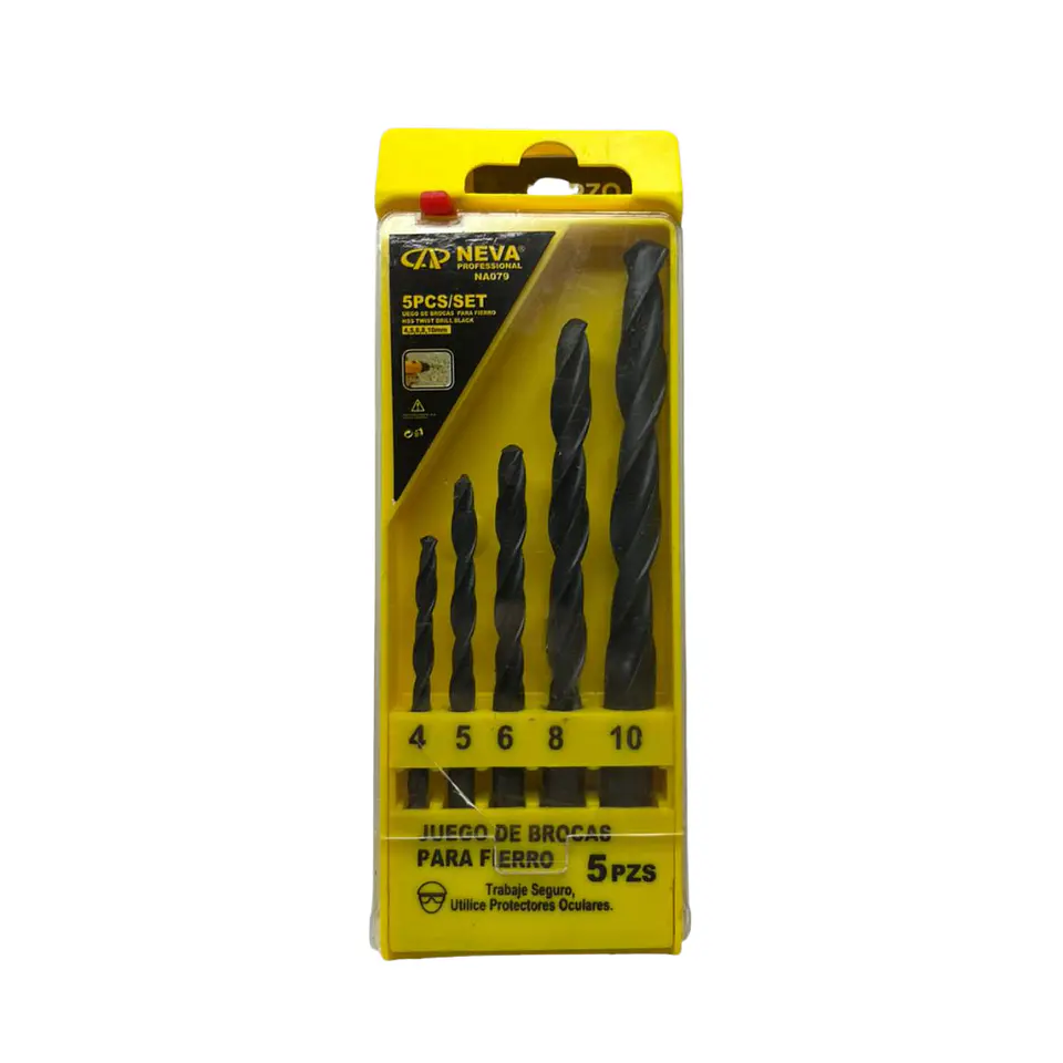 JUEGO DE BROCAS PARA FIERRO 5PCS NEVA NA079 2