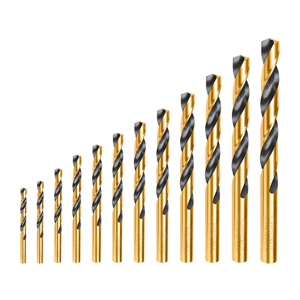 JUEGO DE BROCAS PARA METAL HSS 338 12PZAS TOTAL TACSD0125 1