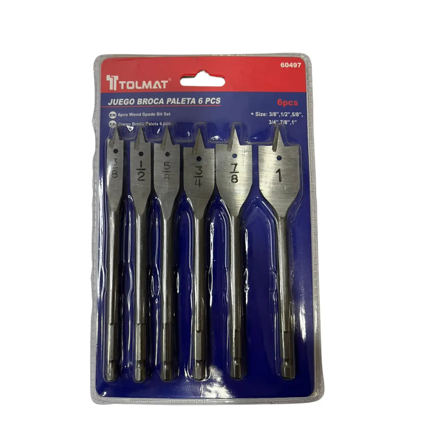 JUEGO BROCA PALETA 6PCS TOLMAT 60497 2