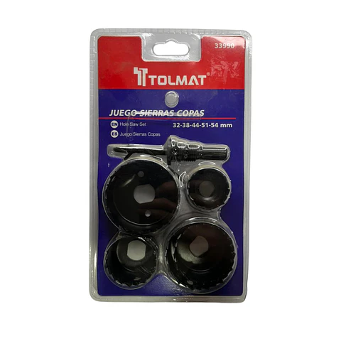 JUEGO SIERRAS COPAS PARA MADERA TOLMAT 33990