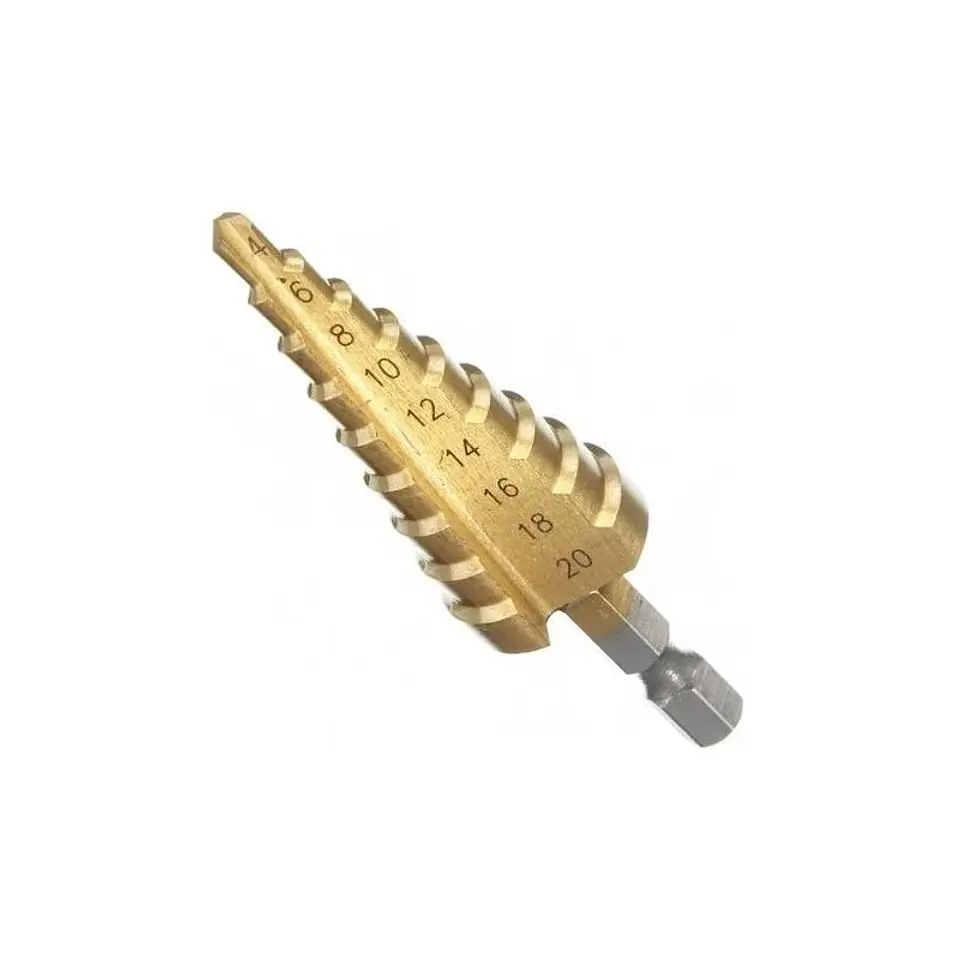 BROCA PARA METAL ESCALONADA 4-20MM HSS 4241 MAKAWA MK-0927 1