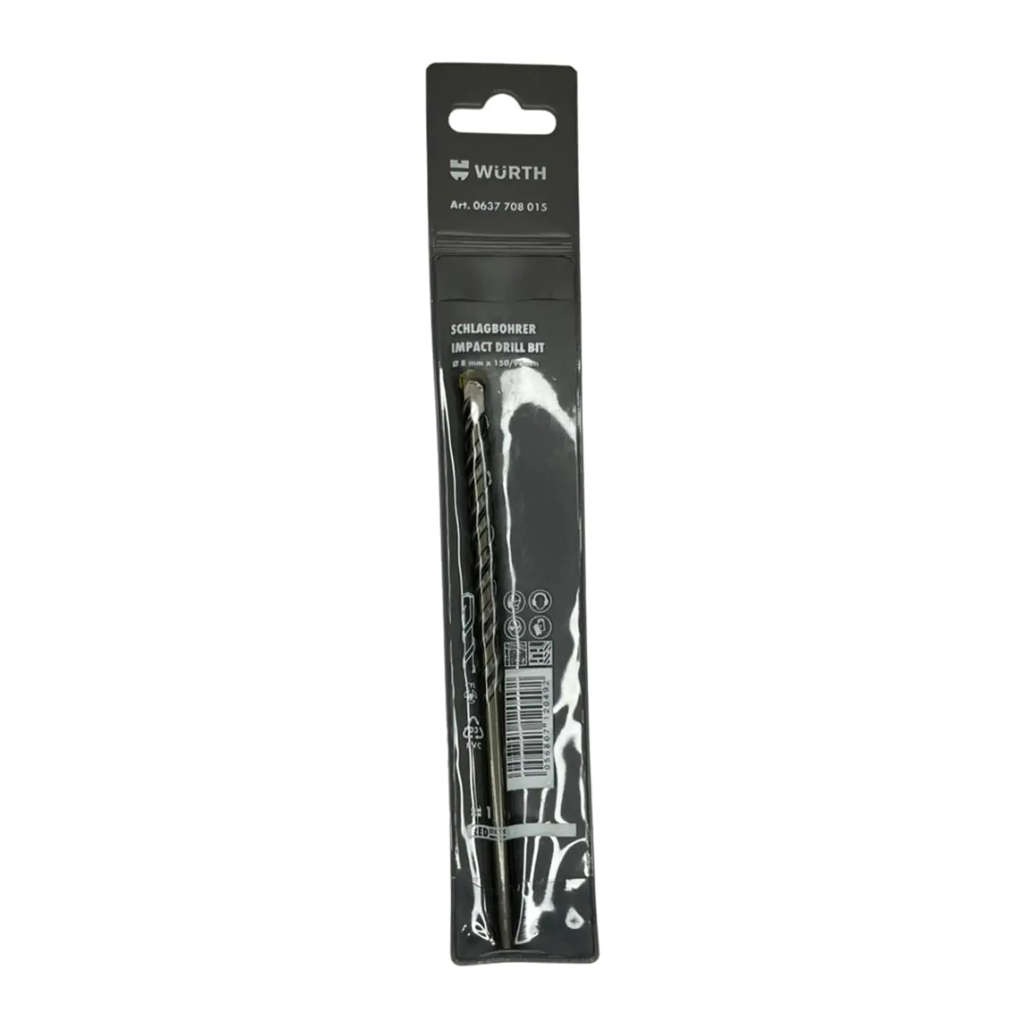 BROCA PARA CONCRETO 8MMX150/90MM WURTH  1