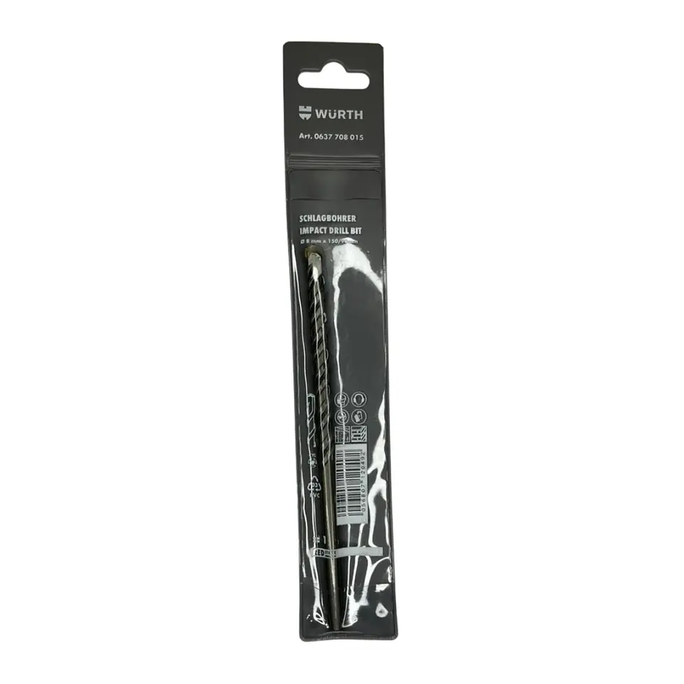 BROCA PARA CONCRETO 8MMX150/90MM WURTH  1
