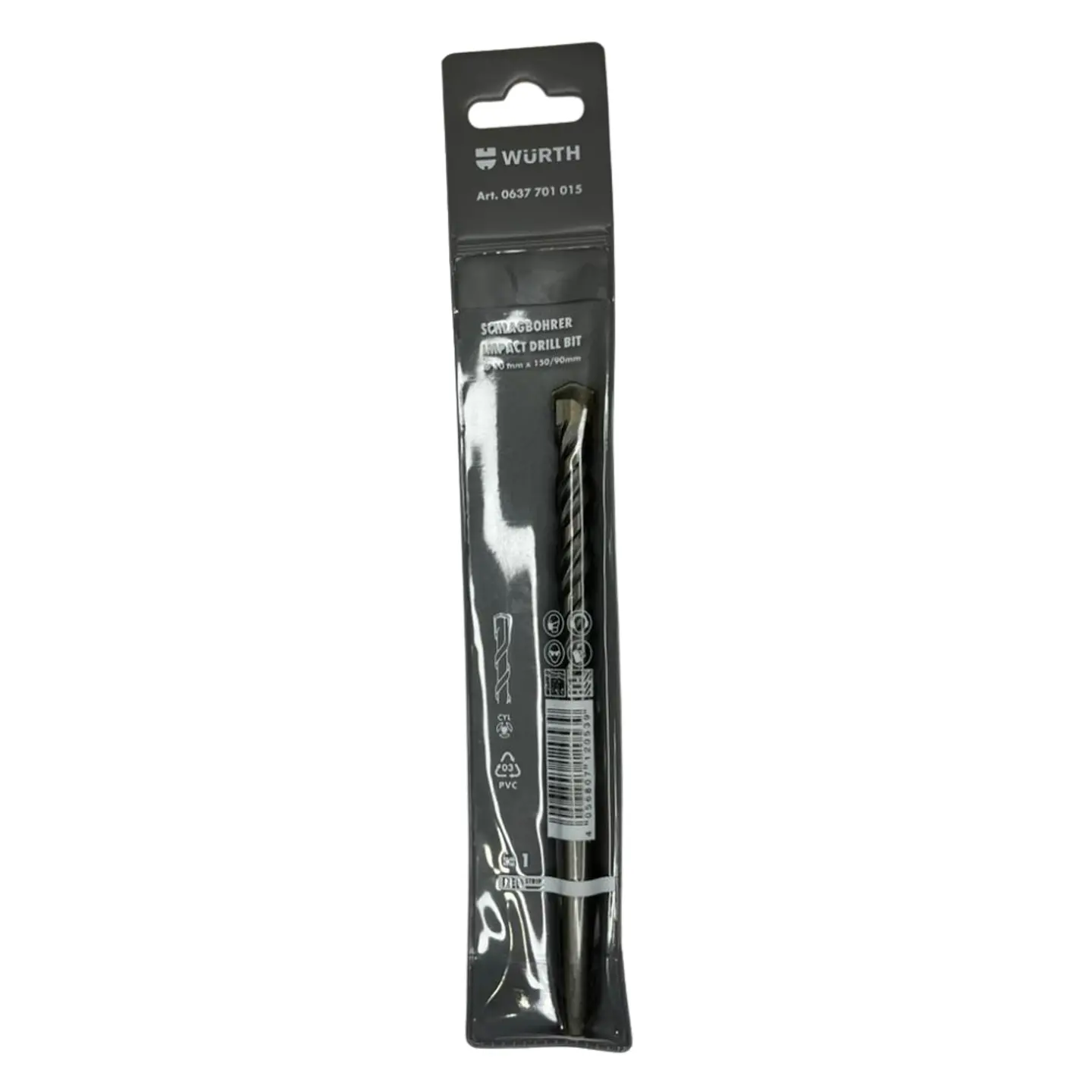 BROCA PARA CONCRETO 10MMX150/90MM WURTH  1