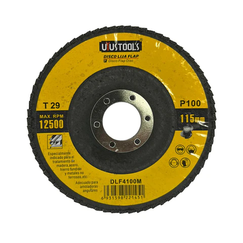 DISCO FLAP PARA MADERA 4 1/2" 115X20MM P100 UYUSTOOLS