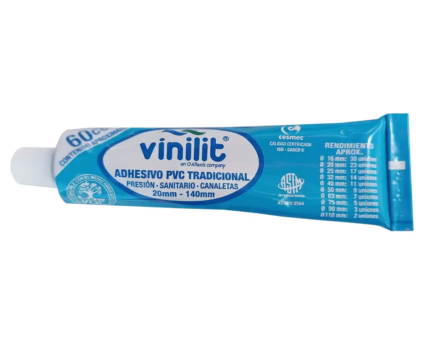 ADHESIVO PVC TRADICIONAL VINILIT 20MM-140MM 60CC 1
