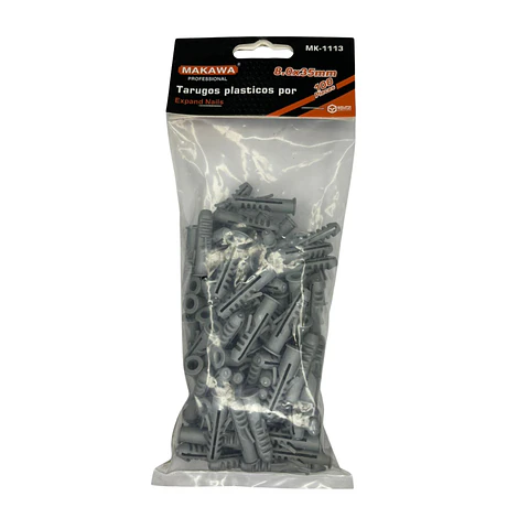 TARUGOS PLASTICOS 8X35MM POR 100PCS MAKAWA