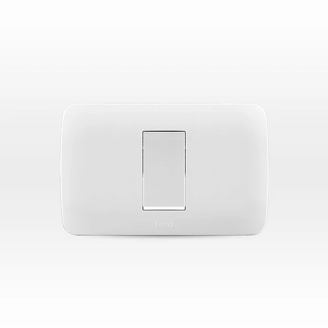 INTERRUPTOR SIMPLE 9/24 EMB. ARMADO LEXO NATIVA BLANCO