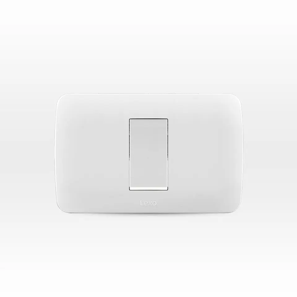 INTERRUPTOR SIMPLE 9/24 EMB. ARMADO LEXO NATIVA BLANCO 1