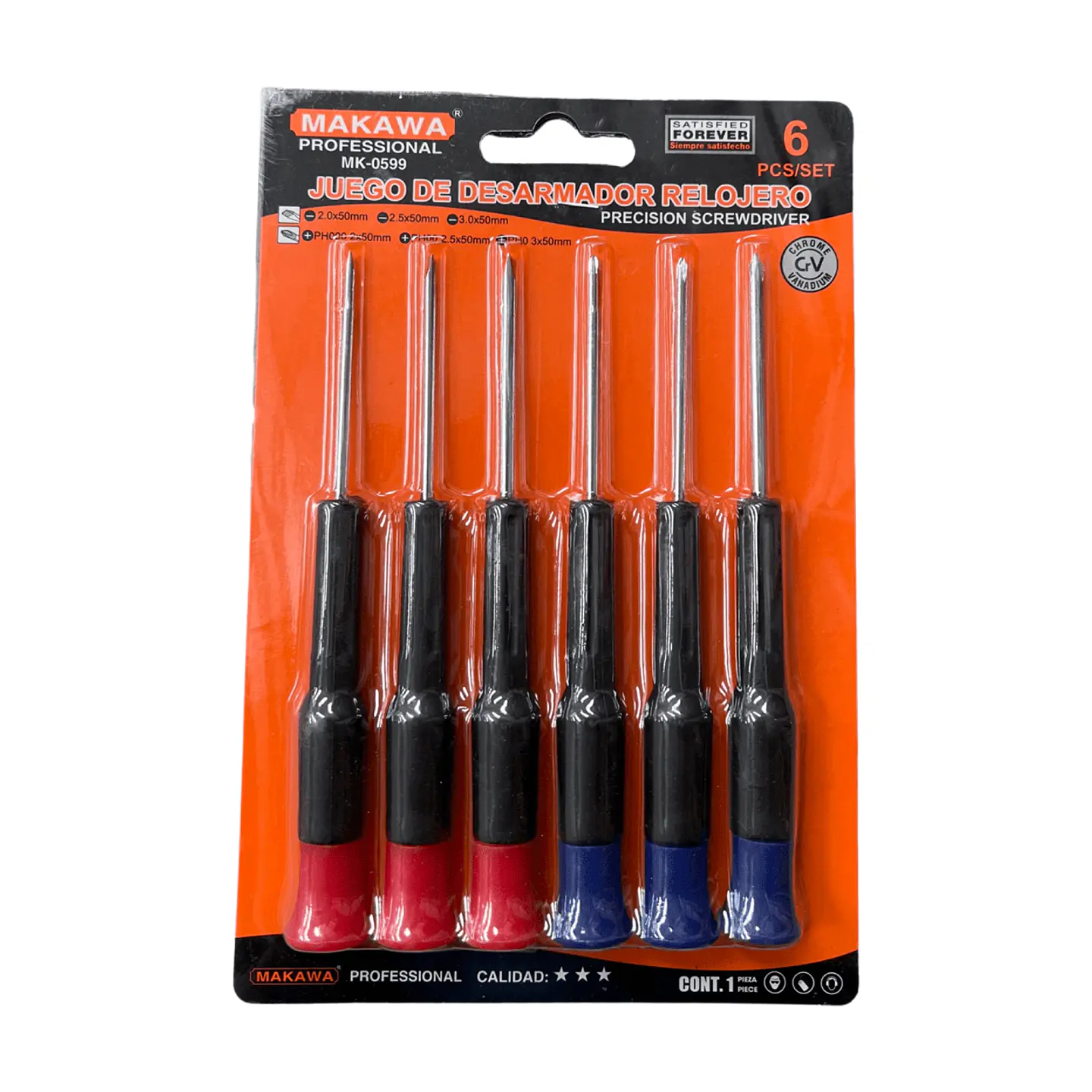 JUEGO DE DESARMADOR RELOJERO 6PCS MAKAWA MK-0599 1
