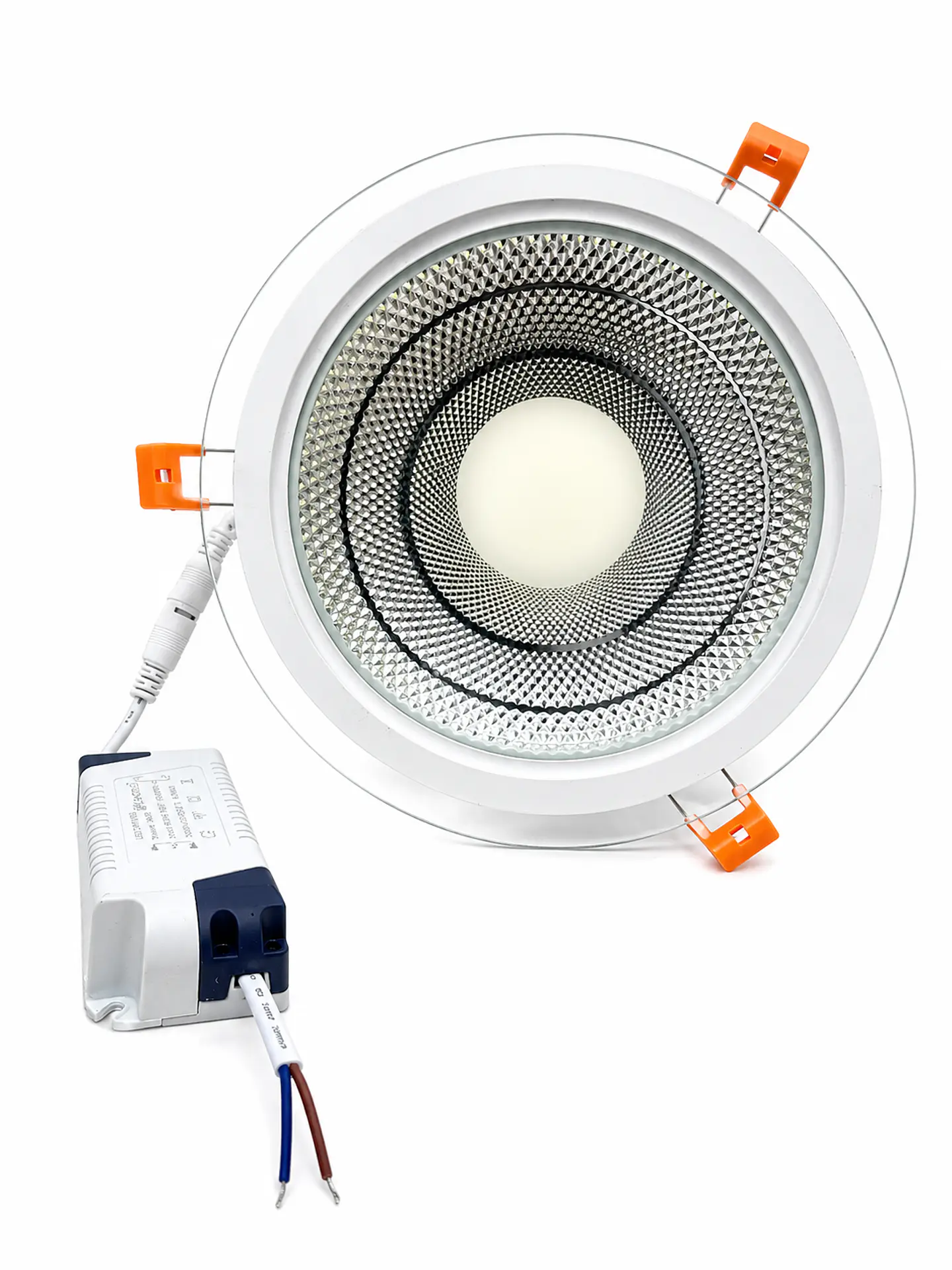 FOCO LED EMBUTIDO REDONDO DE VIDRIO 30W 6500K POWERLIGHT 1