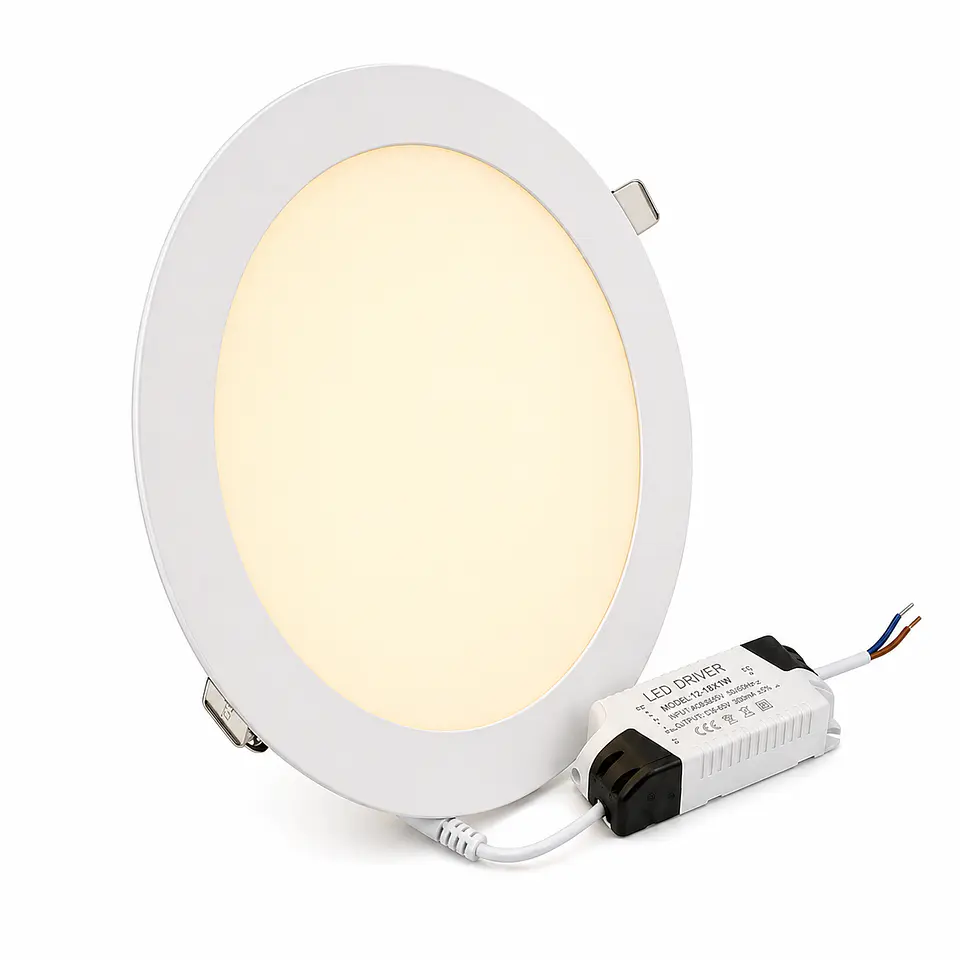 FOCO LED EMBUTIDO REDONDO 12W 3000K CALIDO LUMEX 