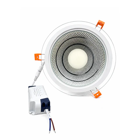 FOCO LED EMBUTIDO REDONDO DE VIDRIO 20W 6500K POWERLIGHT