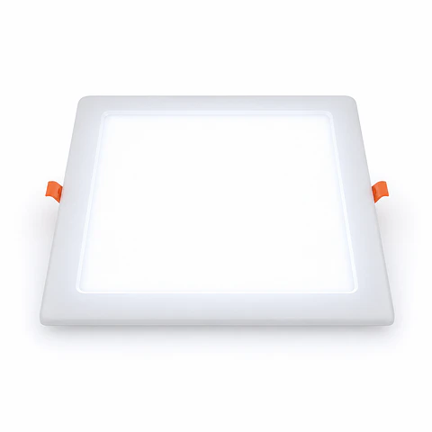 FOCO LED EMBUTIDO CUADRADO BISELADO 9W 6500K BLANCO POWERLIGHT