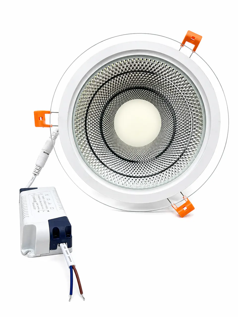 FOCO LED EMBUTIDO REDONDO BORDE DE VIDRIO 10W 6500K POWERLIGHT 1