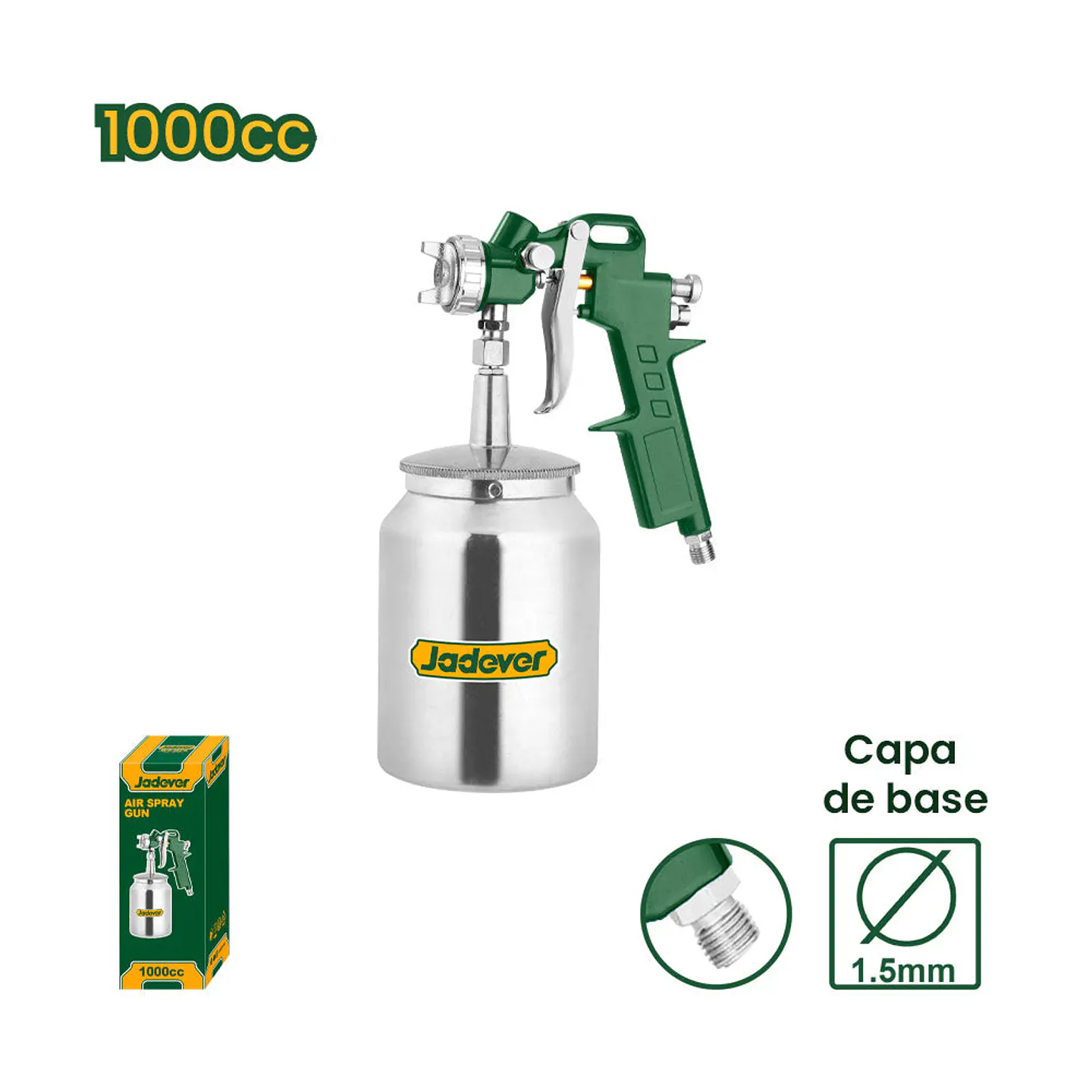 PISTOLA PINTAR NEUMATICA 1000CC JADEVER JDGA1510 1