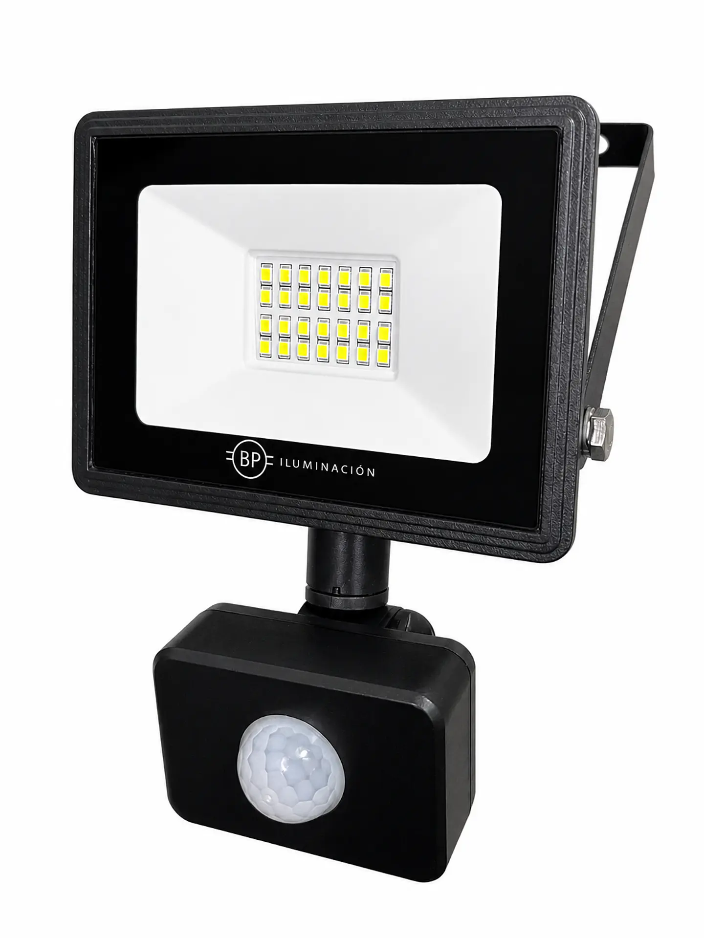 PROYECTOR DE AREA LED CON SENSOR DE MOVIMIENTO 20W 6500K 1600LM IP65 BP ILUMINACION 1
