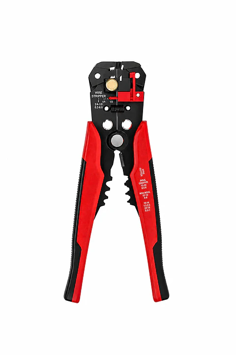 ALICATE PELACABLE AUTOMATICO 5 EN 1 ROJO
