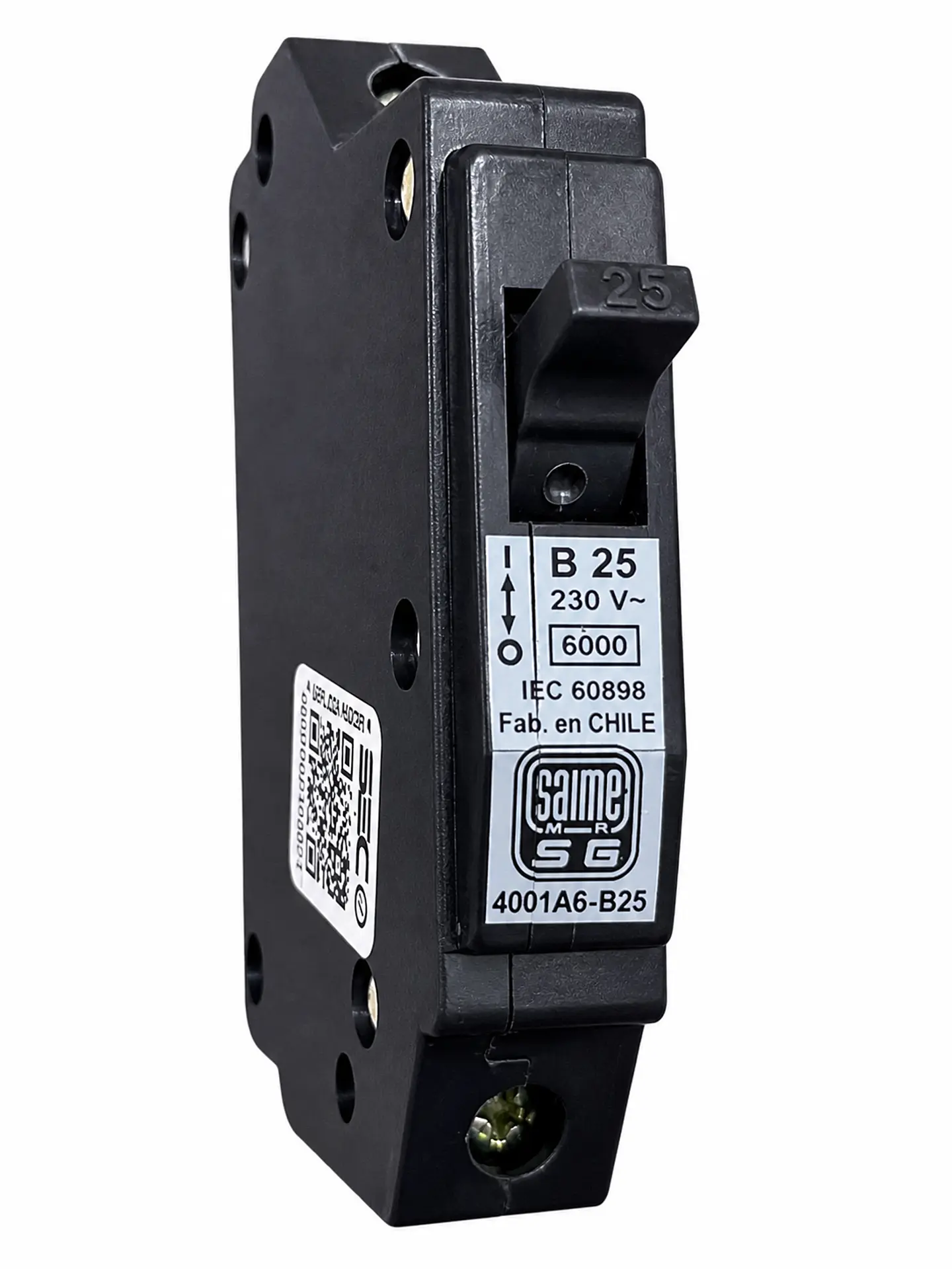 INTERRUPTOR AUTOMATICO 4001/A6 1X25A B NEGRO SAIME 1