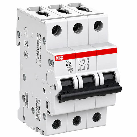 INTERRUPTOR AUTOMATICO 3X40A "C" 10KA S203 ABB
