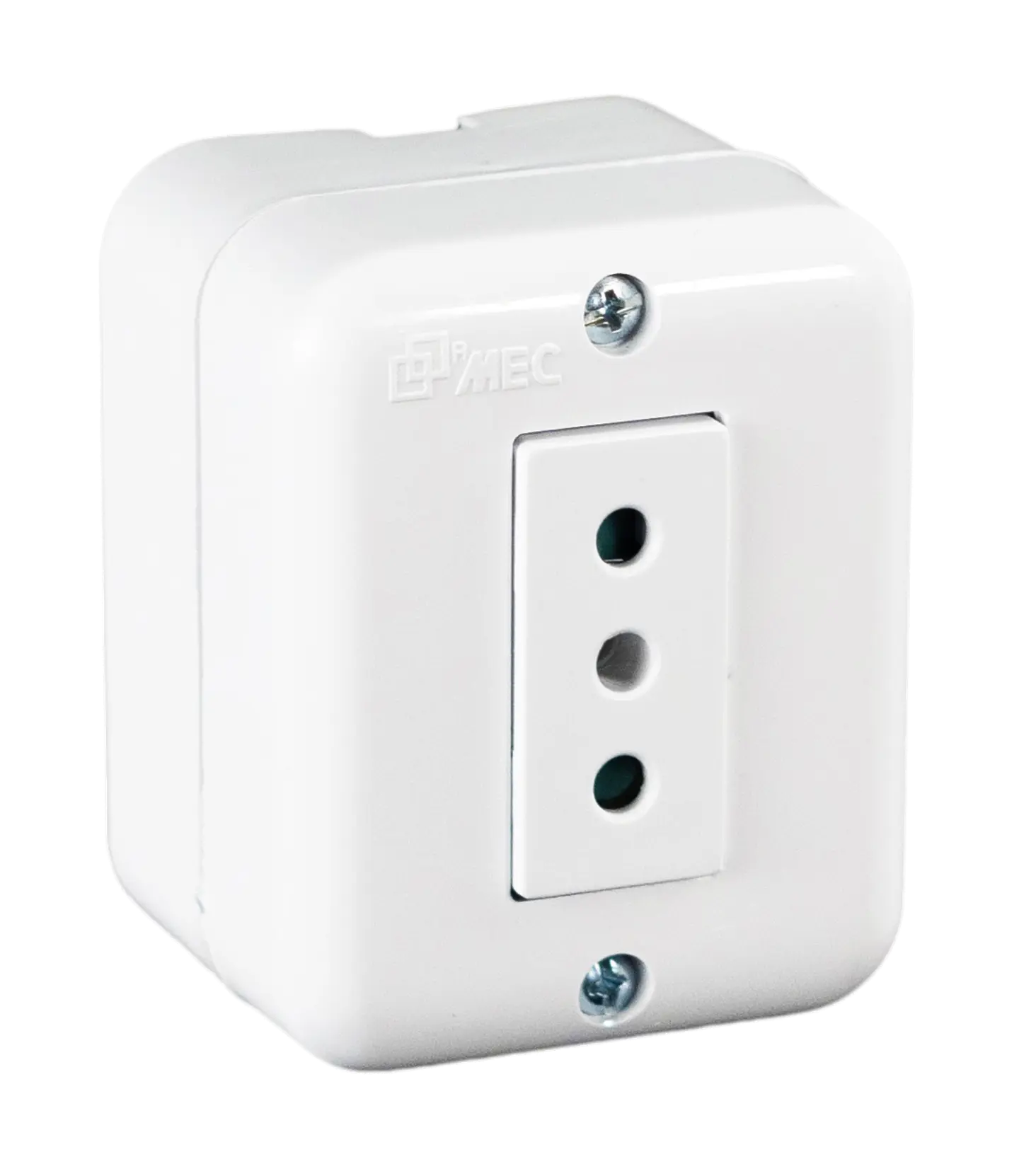 ENCHUFE SOBREPUESTO SIMPLE 10A-250V MEC BLANCO 1