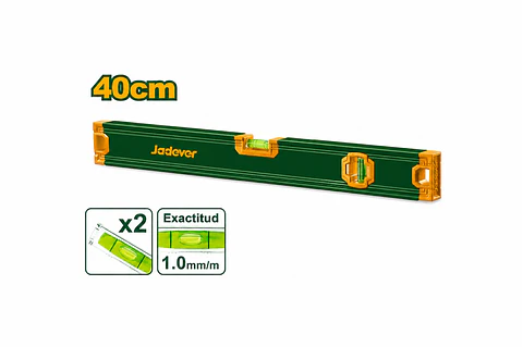 NIVEL ALUMINIO 16" 40CM JADEVER JDSL2G40