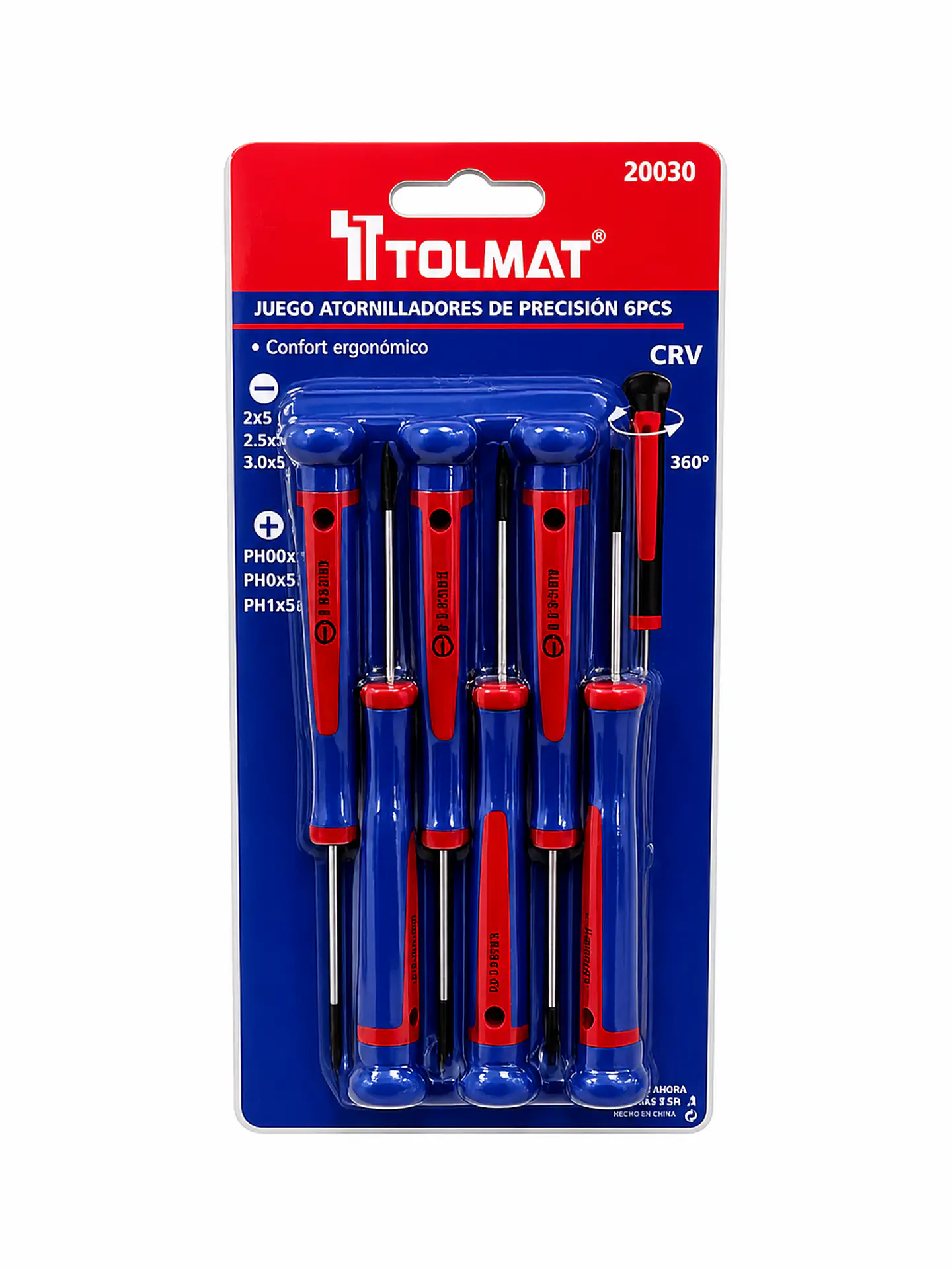 JUEGO DE ATORNILLADORES DE PRECISION CR-V 6PCS TOLMAT 20030 1
