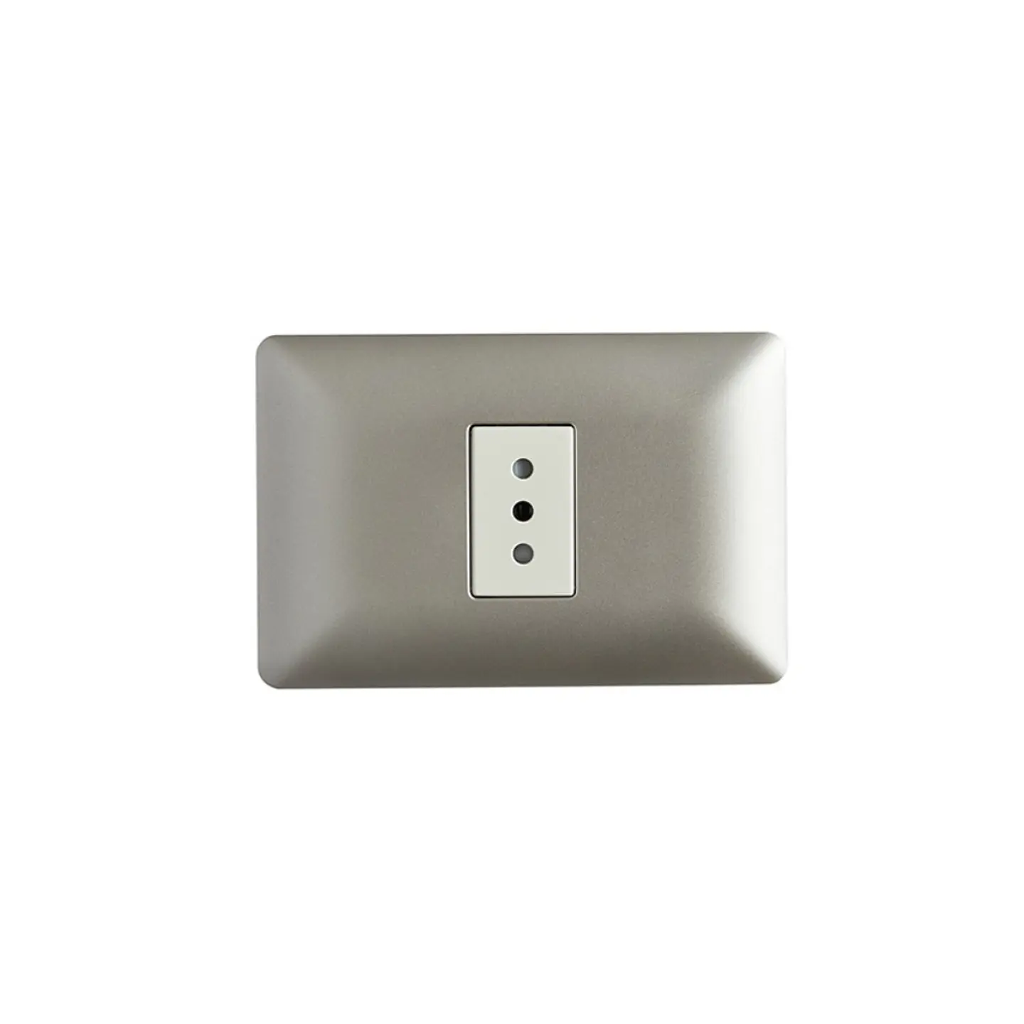 ENCHUFE SIMPLE EMBUTIDO ARMADO 10A STANFORD CHAMPAGNE 1