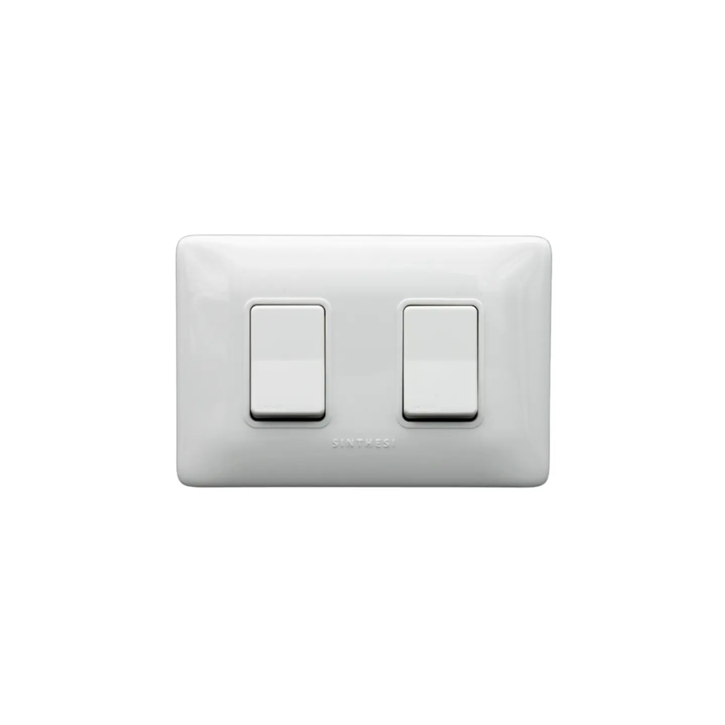 INTERRUPTOR DOBLE 9/24 EMBUTIDO ARMADO SINTHESI S12 BLANCO 1