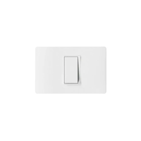 INTERRUPTOR SIMPLE 9/12 EMBUTIDO ARMADO LUZICA BLANCO