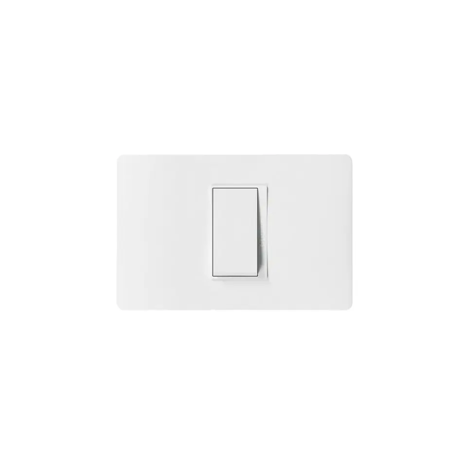 INTERRUPTOR SIMPLE 9/12 EMBUTIDO ARMADO LUZICA BLANCO 1