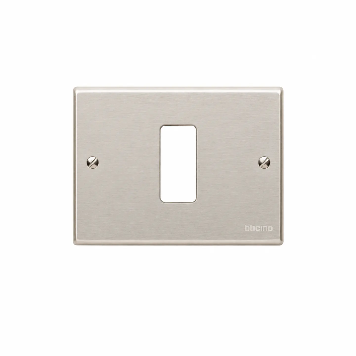 PLACA SIMPLE METALICA MAGIC BTICINO  1