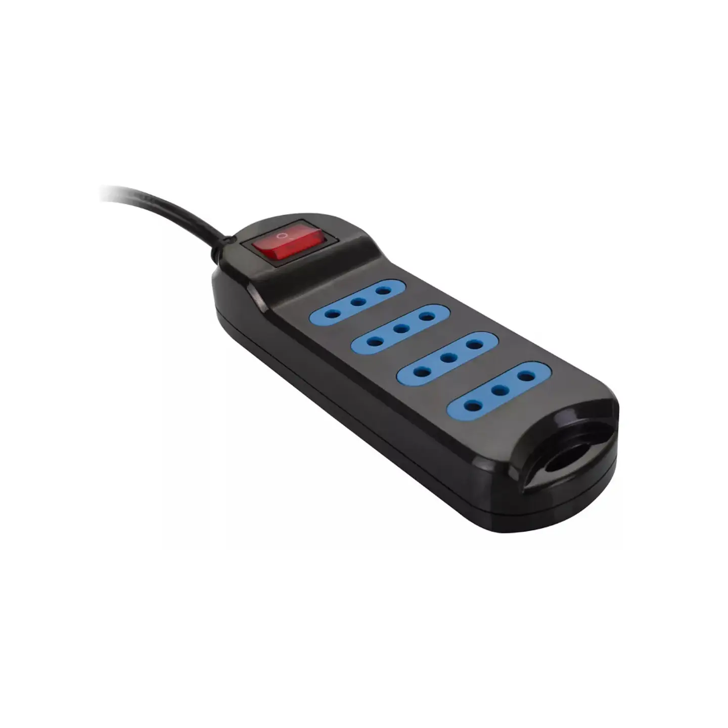 ALARGADOR MULTIPLE 4 ENTRADAS C/SWITCH 3MTS XT-30 NEGRO PHILCO 1