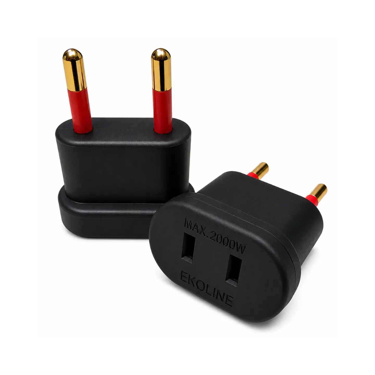 ADAPTADOR AMERICANO 10A 2P NEGRO EKOLINE 1