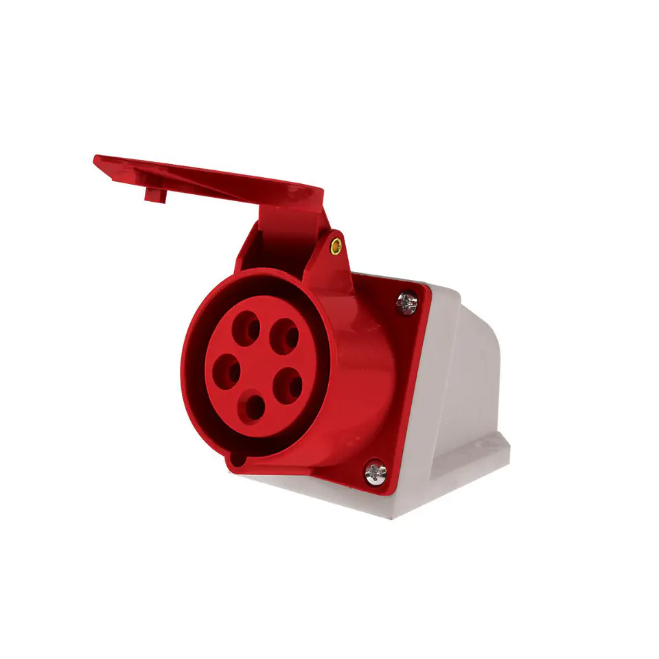 ENCHUFE HEMBRA INDUSTRIAL S/P 32A 3P+N+T 380V LEXO 5 PUERTOS 1