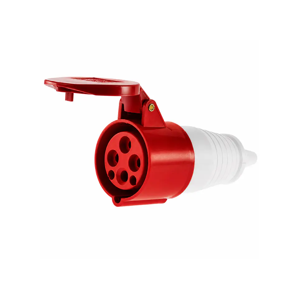 ENCHUFE HEMBRA INDUSTRIAL VOLANTE 16A 3P+T 380V ENERLUX 4 PUERTOS 1