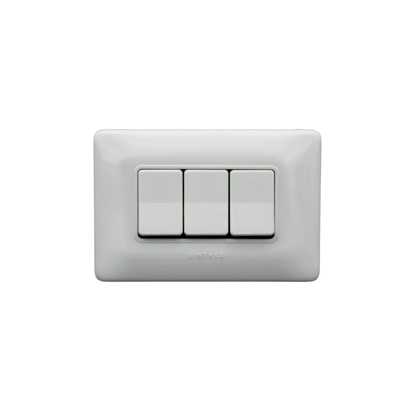INTERRUPTOR TRIPLE 9/32 EMBUTIDO ARMADO SINTHESI S12 BLANCO 1