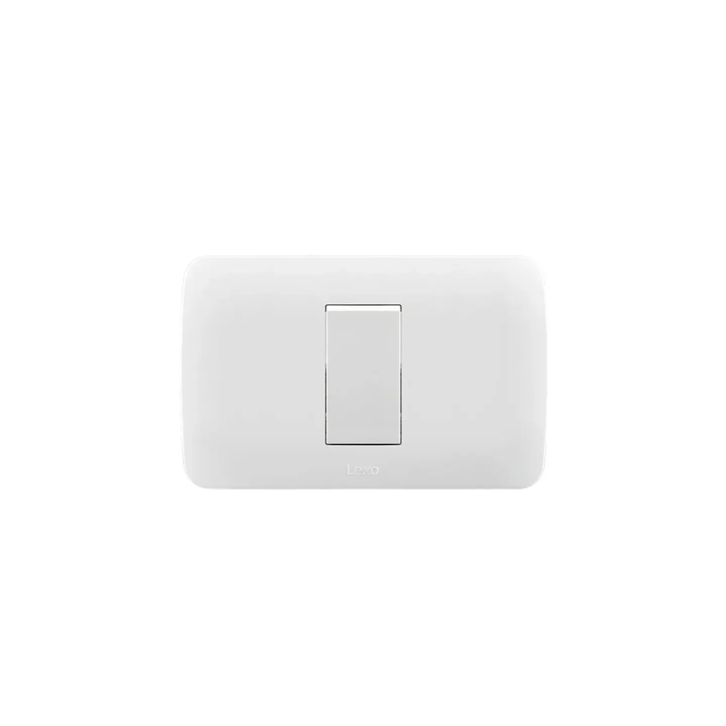 INTERRUPTOR SIMPLE 9/12 EMBUTIDO ARMADO LEXO LINEA NATIVA BLANCA 1