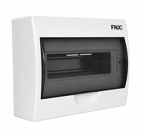 TABLERO SOBREPUESTO 12 MODULOS L/HALOGENO P/TRANSPARENTE FNX